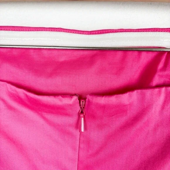 Vintage Lilly Pulitzer Hot Pink Belted Strapless Dress Sz 0 - Picture 6 of 11